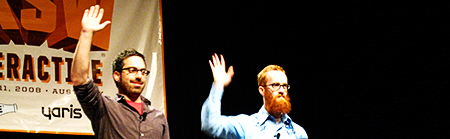 Jason Santa Maria and Rob Weycert at SXSWi 2008